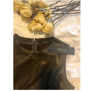 A brown leather Arc & Co dress